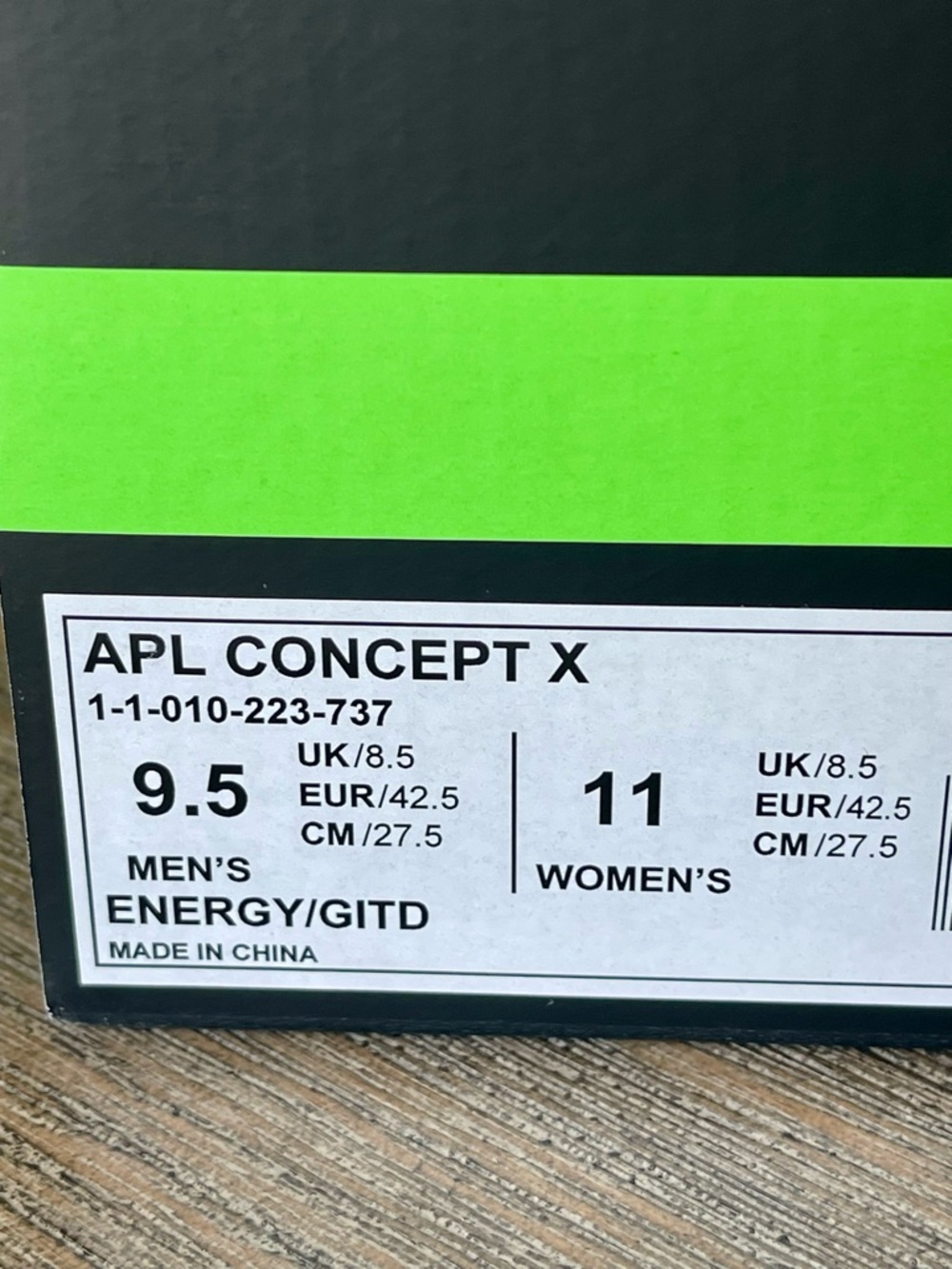 NIB APL CONCEPT X CARBON 10 LOAD ‘N LAUNCH SPRING-BASED GITD BANNED BY NBA SZ9.5 - Picture 12 of 13
